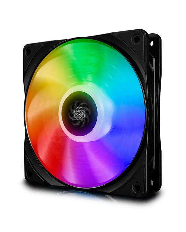 COOLER P/GABINETE CF120 THREE, KIT 3 EN 1 VENTILADOR 120MM, RGB, DEEPCOOL GAR: 6 MESES