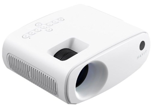 PROYECTOR MULTIMEDIA HAVIT PJ207 PRO BLANCO 110ANSI LUMENS 2.69”LCD ANDROID-TV,1080P WIFI HDMI, AV C 