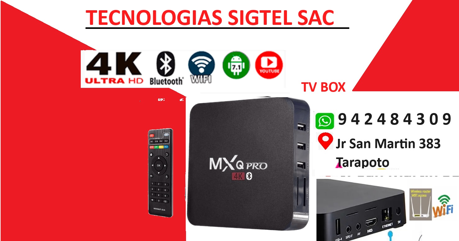 TV BOX  MXQPRO 2+16GB ANDROID 8.150  AREA 1