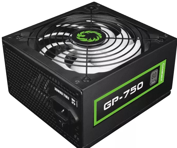 FUENTE DE PODER GP-750W APFC 80PLUS BRONZE GAMEMAX GAR: 6 MESES AREA 1