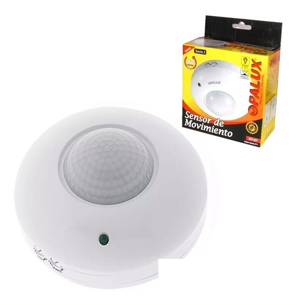 SENSOR DE MOVIMIENTO CON TIMER Y LUX SERIE I 360°OPALUX ST-07 GAR: 3 MESES LOCAL5