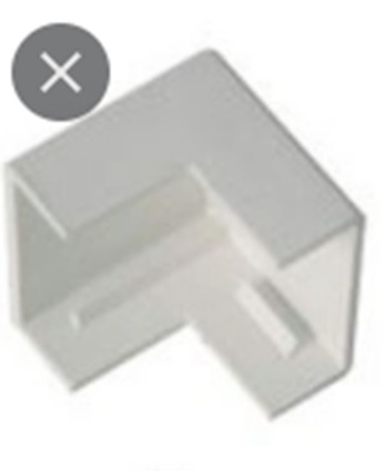 CANALETA ACCESORIO REDUCTOR 24X14 BLANCO SATRA