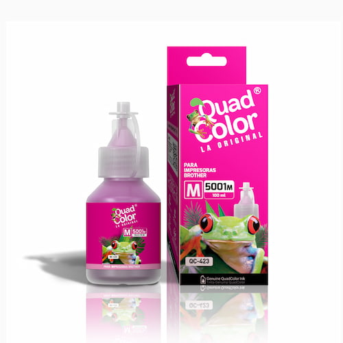 TINTA COMPATIBLE 100 ML MAGENTA BROTHER QUAD COLOR QC-423