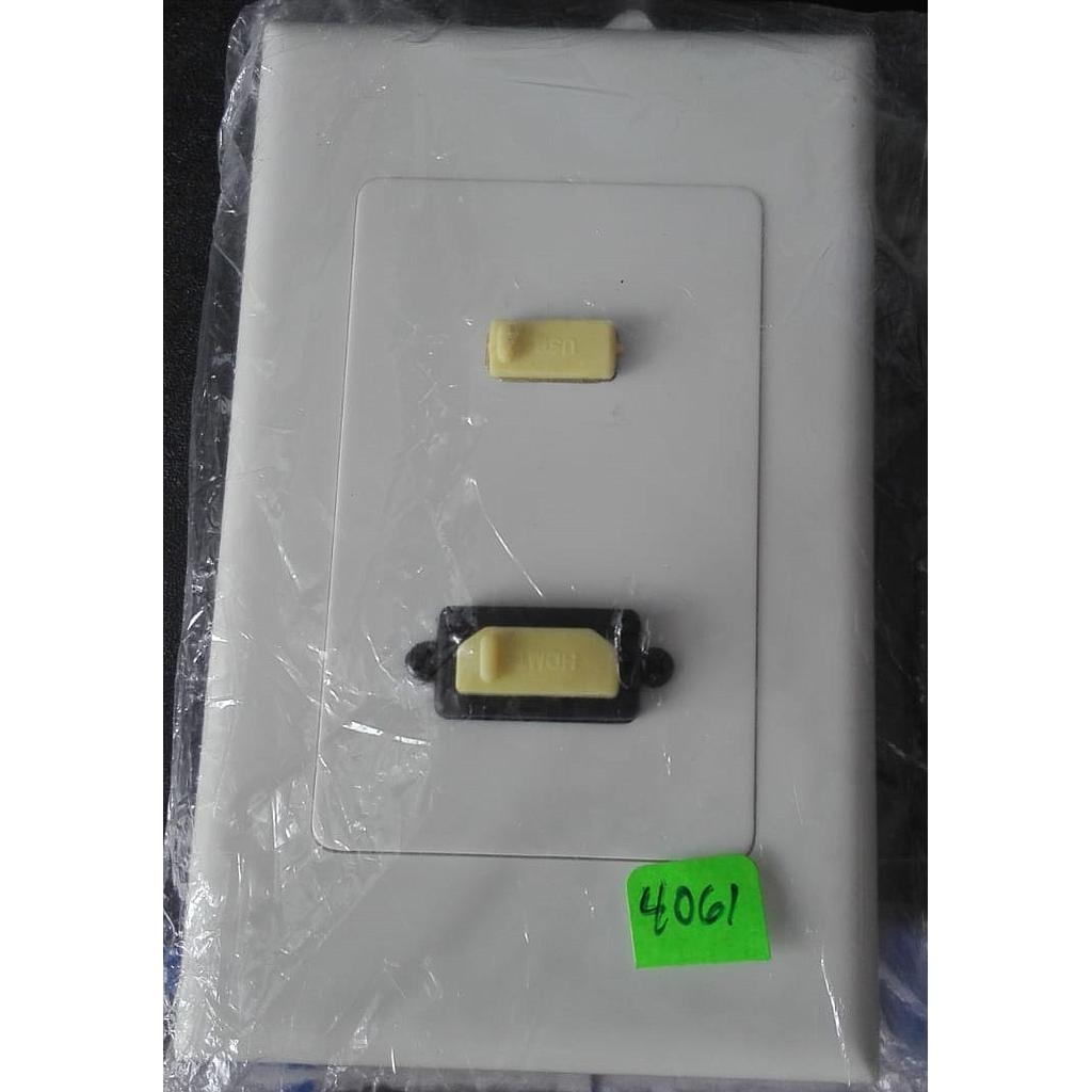 PLACA PARA PARED CON HDMI-VGA-RCA AUDIO Y VIDEO   FA-PORT AREA 6