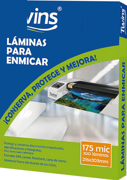 MICA P/ENMICADO A3 DE 175MC(X100 PIEZAS) AR-00493 TWINS AREA 6
