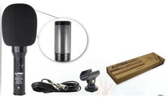 MICROFONO EXTERNO P/FILMADORA 2X17.5CM, PA-60 GAR: 3 MESES AREA 3