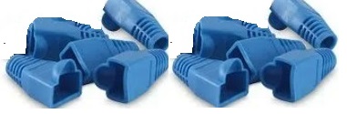 CAPUCHA AZUL RJ45 BOLSA X10 UNIDADES