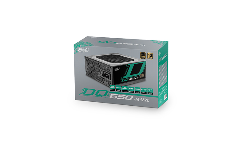FUENTE  DE PODER ATX MODULAR DQ650-M-V2L 650W PLUS 80 GOLD GAMERSTORM GAR: 4 MESES AREA  1