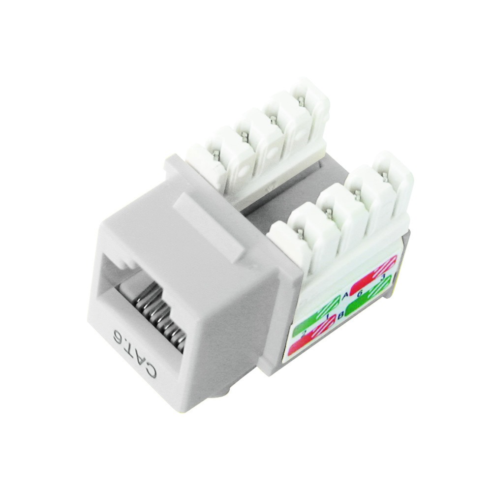 JACK RJ45 CAT6E BLANCO