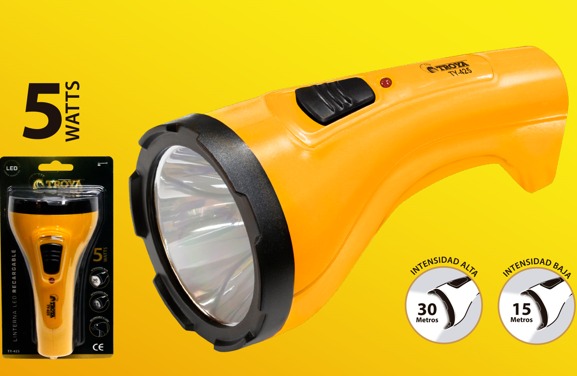 LINTERNA LED TY-425 5W RECARGABLE TROYA