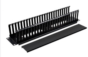 ORGANIZADOR DE CABLE PARA GABINETE HORIZONTAL  CON TAPA 2RU SATRA