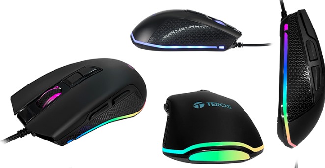 MOUSE GAMER USB TE1211 BK TEROS