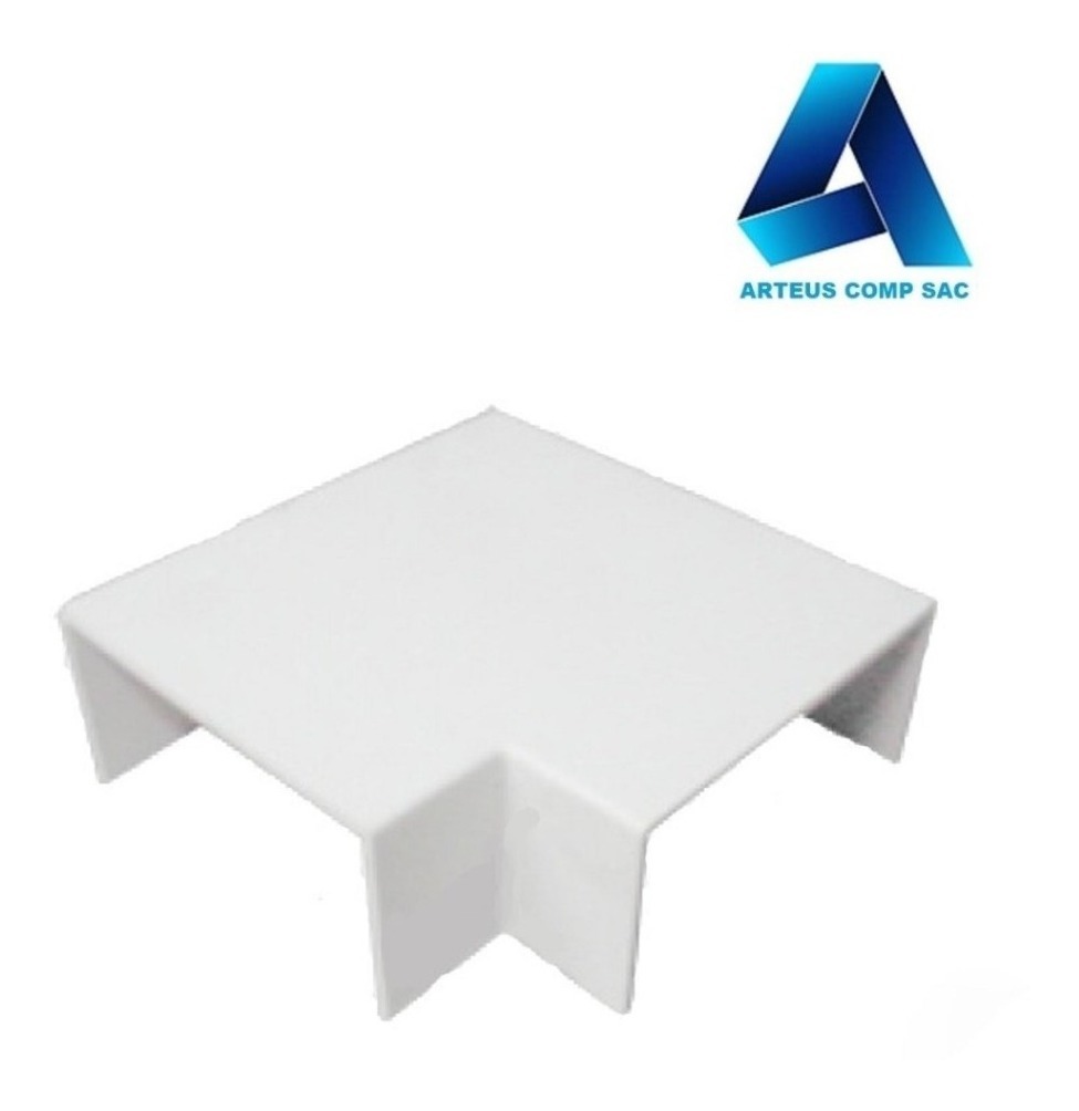 CANALETA ACCESORIO CURVA PLANA 39X18 BLANCO SATRA