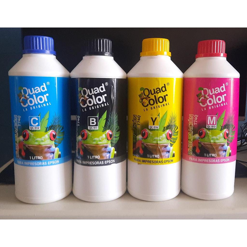 TINTA PARA SUBLIMAR 1 LITRO QUAD COLOR QC-912 CIAN