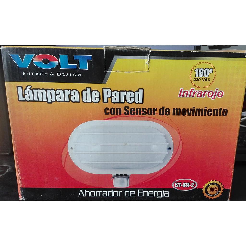 SENSOR DE MOVIMIENTO LAMPARA DE PARED INFRAROJO 220/240VAC ST-69-2PZA: GAR: 1MES LOCAL5