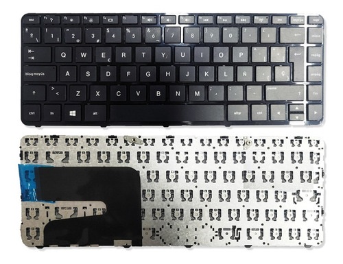 TECLADO ESPAÑOL INTERNO HP 14N-14R-14D (2 PERNOS ) NEGRO : GAR: 3 MESES AREA 6