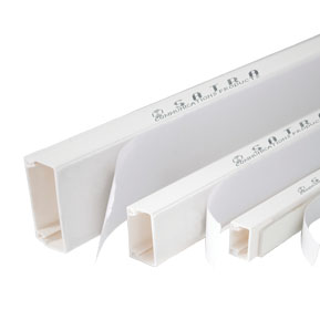 CANALETA PARED ADHESIVA 24X14 BLANCO SATRA