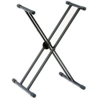 PEDESTAL PROFESIONAL PARA TECLADO DOBLE PATA BATBLACK BT-364 AREA 2