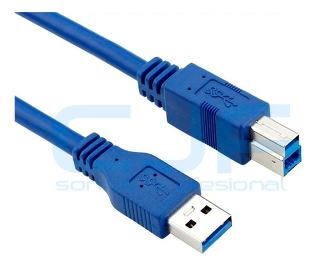 CABLE IMPRESORA 3MT TIPO A -TIPOB 1.2MT Usb 3.0 Hp Samsung Epson GAR: 1ME AREA 6