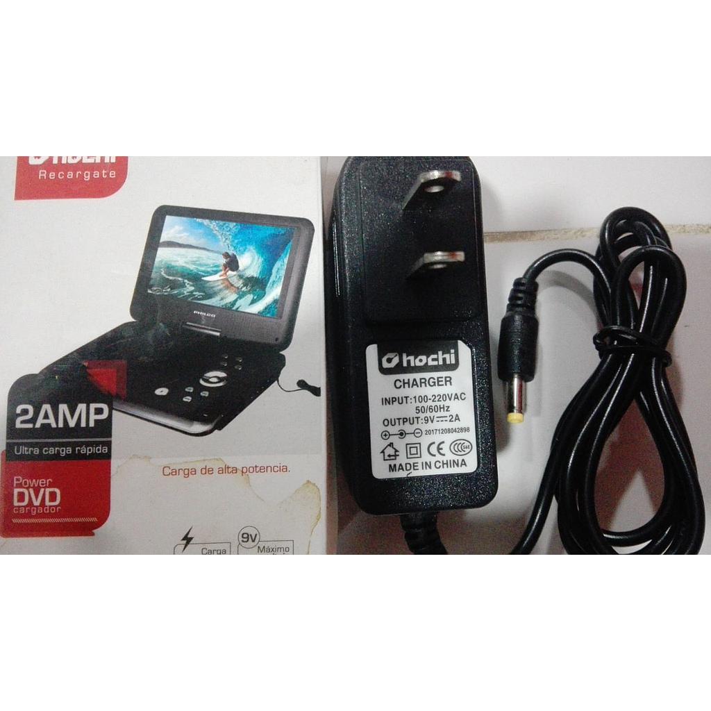 CARGADOR DVD 9V-2A 5*2.5mm