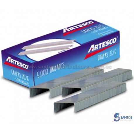 GRAPAS ARTESCO 26/6 CAJA 5000 UNID ARTESCO