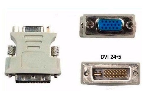 ADAPTADOR DVI MACHO A VGA HEMBRA 24+5 VGA-24+5