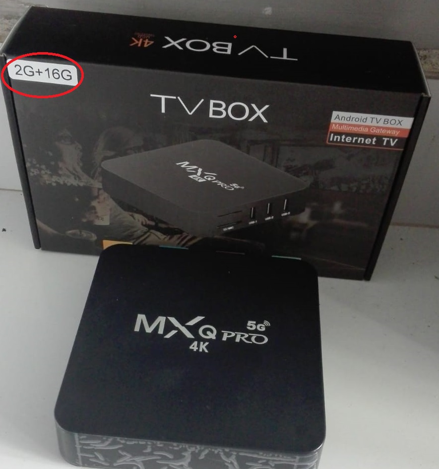 TV BOX  MXQPRO 2+16GB ANDROID 8.150  AREA 1