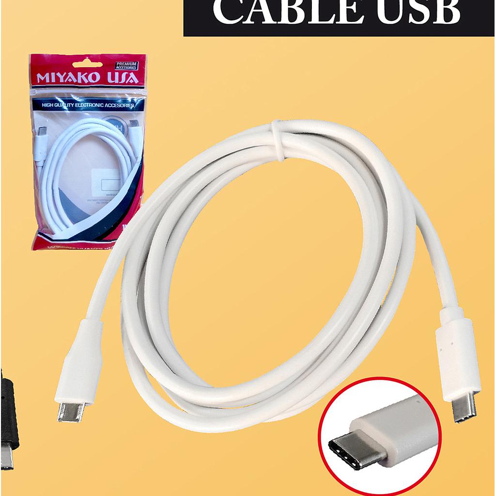 CABLE TIPO C - V8 M-717 *1.8MTR MIYAKO GAR: NO APLICA AREA 6