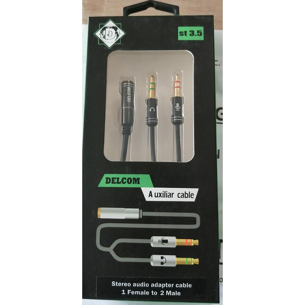 CABLE EXTENSION 1PLUG X2 JACK STEREO METAL