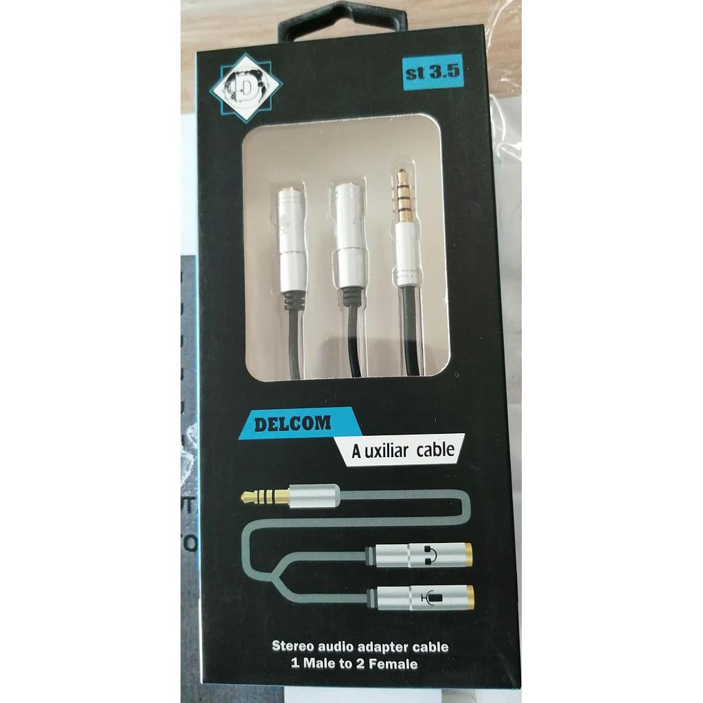 CABLE EXTENSION 2PLUG X 1JACK STEREO METAL