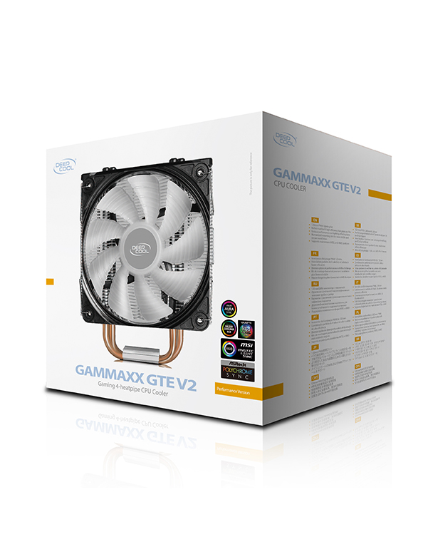 COOLER PROCESADOR GAMMAXX GTE V2, UNIVERSAL RGB/ DEEPCOOL GAR: 6 MESES AREA 1