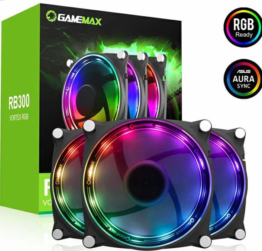 COOLER PARA GABINETE PACK 3x12 ARGB RB300 GAMEMAX GAR: 3 MESES