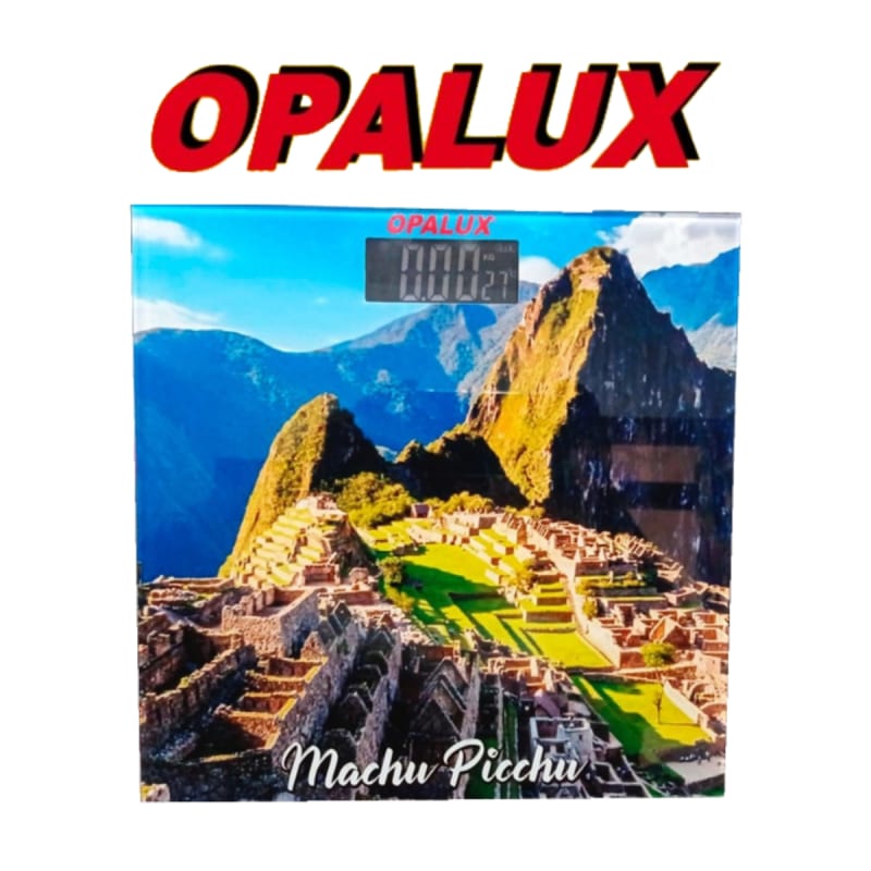 BALANZA ELECTRICA CON DISEÑO 180 KILOS ULTRA SLIM OP-1604AQP/CJA10 OPALUX GAR: 3 MESES