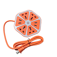 EXTENSION DE CORRIENTE 3METROS 7 TOMAS  HEXAGONAL BRIYON CAJA LOCAL5