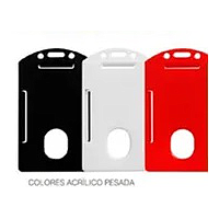 PORTAFOTOCHECK ACRILICO PESADA VERTICAL BLANCO AR-01072 TWINS  AREA 6