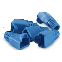 CAPUCHA AZUL RJ45 BOLSA X5 UNIDADES