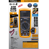 MULTITESTER DIGITAL AC/DC CATIL 1000V  TESTECH PRO TTP-324 GAR:3 MESES