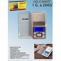 BALANZA JOYERO DIGITAL MINI 1GR A 200GR OPALUX OP-1726N- OP-1724