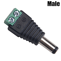 PLUG DC MACHO CCTV PARA ENTORNILLAR --IMPAR