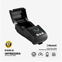 IMPRESORA TICKETERA POS-D TERMICA PT-280, 1D, 2D, BLUETOOTH GAR: 06 MESES