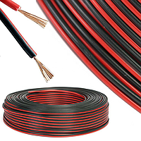 CABLE AUDIO P/PARLANTE ROJO Y NEGRO, 2X18 100METROS