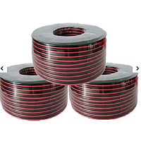 CABLE AUDIO P/PARLANTE ROJO Y NEGRO, 2X14 100METROS