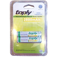 PILA RECARGABLE AAA 2800MAH 1.2V BLISTER TOPLY