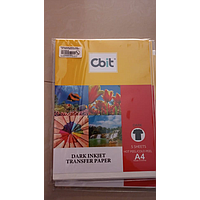 PAPEL FOTOGRAFICO TRANSFER A4 DARK COTTON (POR PAQUETE) P/POLOS OSCUROS CBIT