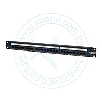 PANEL DE CONEXIONES PARA JACK ANGULAR CAT6 DESCARGADO 24 PTOS SATRA