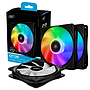 COOLER P/GABINETE CF120 THREE, KIT 3 EN 1 VENTILADOR 120MM, RGB, DEEPCOOL GAR: 6 MESES