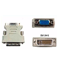 ADAPTADOR DVI MACHO A VGA HEMBRA 24+5 VGA-24+5