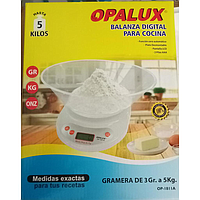 BALANZA DIGITAL 1GR-5GR OP-1811A COLORES PANTALLA LCD OPALUX GAR: 3 MESES